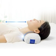 슬래빗 기능성 와이드 경추베개 메모리폼 목편한 C커브경추배게