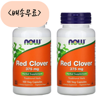 [늘품] 나우푸드 레드클로버 375mg 100개입 2개 Red Clover 붉은토끼풀, 100개