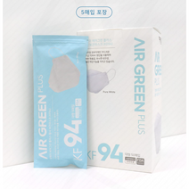 MK 숨 황사방역마스크 에어그린 KF-94 에어블루 KF-80 50매 100매, 에어그린 50매