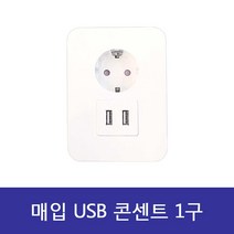 매입 USB 콘센트 매입형 충전기 1구 1개