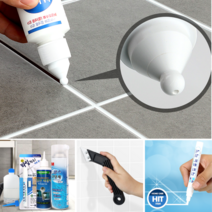 화장실줄눈셀프 보수제 줄눈이시공 타일줄눈코팅제 코팅 엣지줄눈 벽 바닥 줄눈제 재료 욕실, 7.실리콘제거기&헤라세트