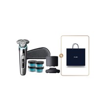 327 예약배송쇼핑백 증정+N포인트 5 적립필립스 SkinIQ S9000 시리즈 전기면도기 크롬실버 충전 스탠드&세정액 1년 분량 S997363 926234