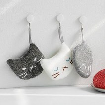 고양이 다목적 주방 아크릴 스펀지 수세미 화장실 싱크대, 상세페이지 참조, 단품
