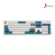 주연테크 JK01 PBT 기계식 104키 체리식 3컬러 이색사출 사이드 RGB 갈축 유선 게이밍 키보드 -K-