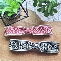 유니크한 패턴 자수리본헤어핀 큰대핀 숱많은분 12cm자동핀대