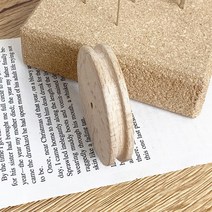 우드 슬리커 가죽 공예 단면 마감, 원형 우드 납작형