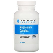 Lake Avenue Nutrition 마그네슘 복합체 300mg 250정, 1개, 250 정