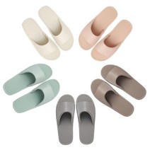 깔끔한 심플 실내화 사무실 슬리퍼 실내 가죽, 그레이, M