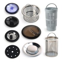 싱크대 배수구 거름망 부속 부품 캡 뚜껑 커버 덮개 스텐, 선택12.스탠속뚜껑(대)