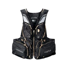 일본직송 시마노SHIMANO 낚시조끼 테클수납 베스트 EX VF - 121t, 풀 블랙