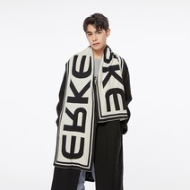 니트 남자 ERKE 노화 컬러 털실 타래 자모 추동 이니셜목도리