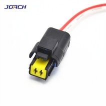 와이어커넥터부품 1 pcs 2 핀웨이 fci 여성 라이트 램프 커넥터 renault peugeot citroen 용 와이어 피그 테일이있는 수온 센서 플러그 호환, 없음