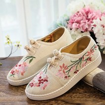 데일리 로퍼 키높이 가죽 스웨이드 여성 발편한 버클 리본 veowalk 레저 코튼 자수 플랫 스니커즈 편안한 부드러운 통기성 신발 빅 사이즈 42 43 베이지 카키