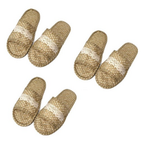 더블쿠션패드 퀼트면 거실화 3세트, 15_도트브라운, 3개