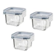 이케아 IKEA 365+ 사각 식품보관용기 180ml 3개, 9개