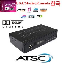 TV 수신기 순수 안드로이드 4.4.4 자동차 DVD 플레이어 DVB-T(ATSC) TV 박스 + 안테나 우리의 전용 판매, 한개옵션0