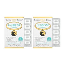 캘리포니아 골드뉴트리션 락토비프 펫 아토피 쟁여템 노견 유산균 50억 보장 60캡슐 2통