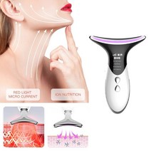 urkoteer 갈바닉 마사지기 얼굴 목 마사지기 목주름제거 EMS미세전류 이온도입 초음파 피부 마사지기, 갈바닉 마사지기(EN)