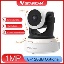 펫캠 강아지 CCTV 홈캠 Vstarcam무선 Wifi IP 카메라 실내 720P 감시 보안 자동 추적 HD 야간 투시경 베이비 모니터 애완동물 캠, Add 8GB SD Card+EU 플러그