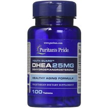푸리탄 프라이드 DHEA 호르몬 균형 에너지 근육 보완 성기능 강화 최강 면역기능 체지방 감소, 25mg x 100 정
