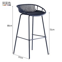홈바의자 아일랭드식탁의자 바체어 바스툴 북유럽 심플 철제 바 의자 크리에이티브 모던 주방 다이닝 스툴, 05 72cm-A5