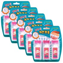 에스엠플러스 날개단치간칫솔 이쑤시개 잇몸관리 치석제거 휴대용, 5개, 180개