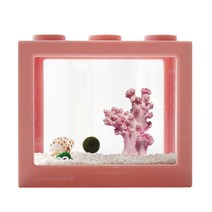 세남자바스켓 언더더씨 국산 마리모 DIY 세트 키우기-마리모(중), 핑크산호+흰자갈100g