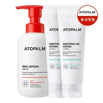 아토팜 [아토팜] 진정보습 세트(MLE 로션 300ml+수딩젤로션 120ml 2개), 1세트