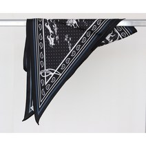 블랙 민트 페이즐리 폴리 마름모 스카프 블링잇온