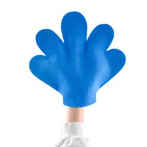 행사 시선집중 파란색 손바닥모양 장갑2P 운동회 배구장 응원용품