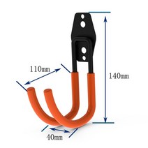 실내 자전거 거치대 지지대 벽 마운트 후크 주차 홀더 도구 창고 보관 도구 주최자 스탠드, 중간 후크