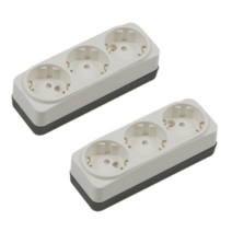 써보니 노출형 3구 콘센트, 20개입