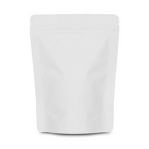 화이트알루미늄 지퍼스탠드 20 x 27 + 10 (원두500g), 100장, 소(S)