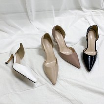 디아슈즈 스틸레토 사이드 오픈 미들힐 6cm