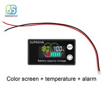 측정공구 DC8-100V LCD 디지털 전기 미터 6133A 배터리 용량 표시기 리튬 LiFePO4 납산 셀 12V 24V 48V 72, 04 T and ALM Color