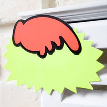 POP 카드 쇼카드 대/소피오피 와블러 댕글러 부착, 대-SALE(5매)