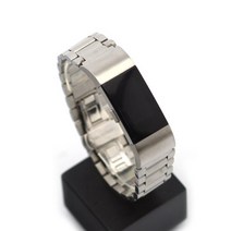 fitbit 핏빗차지2 스트랩 실버 메탈 시계밴드 폴딩 자동버클 MS1FBC2