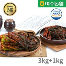 농협 [여수농협] 여수돌산 갓김치 3kg+고들빼기1kg, 1