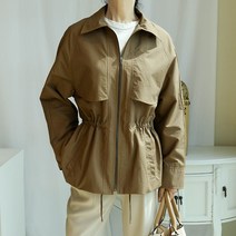 가을 여성 허리 스트링 야상 날개 자켓 222081EA