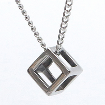 남자목걸이 사각 네모 팬던트 남성 목걸이 여자 남자 커플 찬구 우정 선물