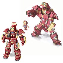 (국내 당일발송) HC 1+1 대형 나노블럭 + 미니블럭 헐크버스터, 초대형 히어로시리즈 헐크버스터