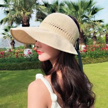 휴양지 바캉스룩 햇빛가림 돌돌이모자 썬캡 내츄럴스타일 물놀이용품