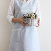 더블원피스 파스텔 앞뒤 앞치마(2color) 어린이집, 엘로우