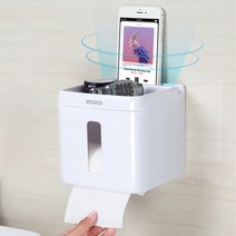 다용도 접착식 선반형 화장실 휴지걸이 수납 정리 다용도 이케아 다이소 드라이기거치대, 상세페이지 참조