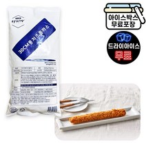 [에이치에이유통] 지푸드 30cm 롱치즈롤까스 660g (220gX3ea) 치즈돈까스 롤가스, 지푸드 30cm 롱치즈롤까스 660g(드라이)