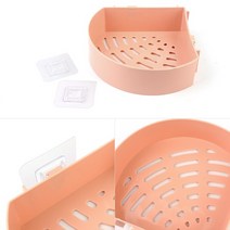 코너형 분홍 욕조코너선반 화장실모서리 싱크대 욕실거치대 정리대 수납, 기본