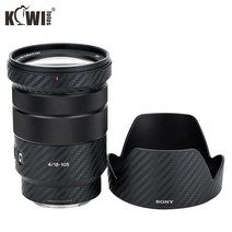 Sony E PZ 18-105mm F4G OSS SELP18105G 렌즈 및 ALC-SH128 3M 스티커 용 안티 스크래치 렌즈 및 후드 스킨 탄소 섬유 필름