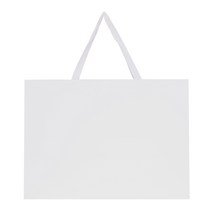 무지흰색쇼핑백5매 (소 중 대 특대), 가로형 대(55x40x15.5)