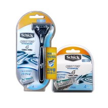 쉬크 쉬크 쿼트로 티타늄면도기 면도날(4중날4개입) 택1, 면도날(4개입)