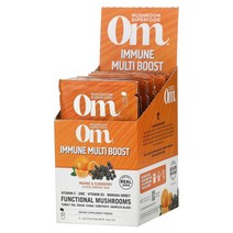 Om Mushrooms Immune Multi Boost Orange Elderberry Juice Drink Mix 10 Packets 0.53 oz (15 g) Each